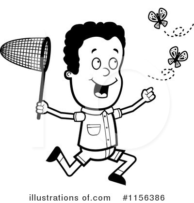 Royalty-Free (RF) Chasing Butterflies Clipart Illustration by Cory Thoman - Stock Sample #1156386