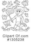 Chasing Butterflies Clipart #1305238 by visekart
