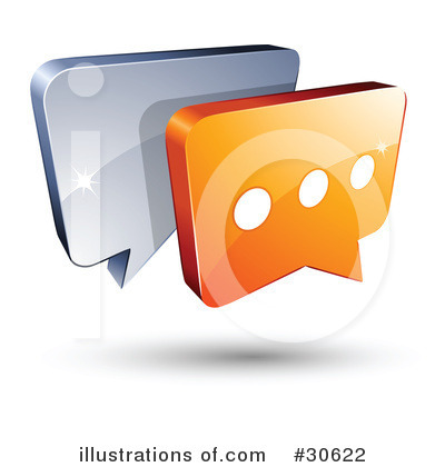 Royalty-Free (RF) Chat Clipart Illustration by beboy - Stock Sample #30622