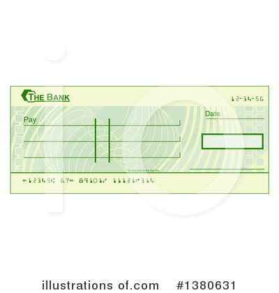 Bank Check Clipart #1380631 by AtStockIllustration