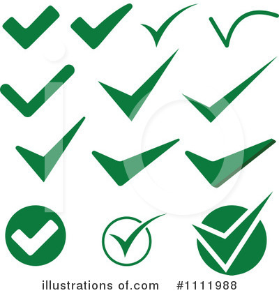 Check Marks Clipart #1111988 by dero
