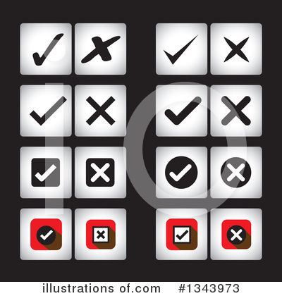 Royalty-Free (RF) Check Mark Clipart Illustration by ColorMagic - Stock Sample #1343973