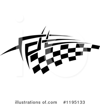 Royalty-Free (RF) Checkered Flag Clipart Illustration by Vector Tradition SM - Stock Sample #1195133