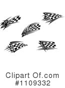 Checkered Flags Clipart #1109332 by Vector Tradition SM