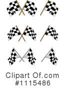 Checkered Flags Clipart #1115486 by Vector Tradition SM