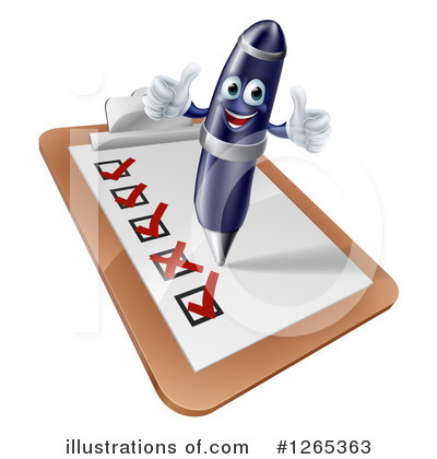 Royalty-Free (RF) Checklist Clipart Illustration by AtStockIllustration - Stock Sample #1265363