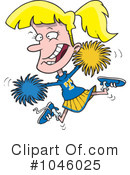 Cheerleader Clipart #1046025 by toonaday