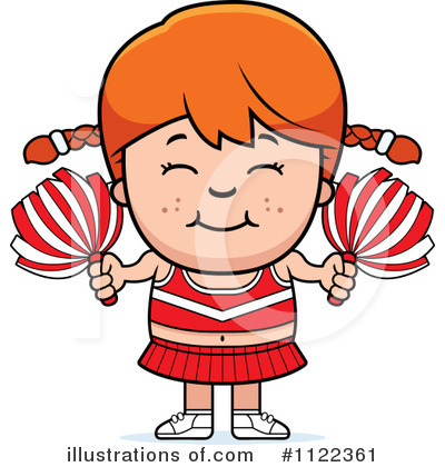 Royalty-Free (RF) Cheerleader Clipart Illustration by Cory Thoman - Stock Sample #1122361