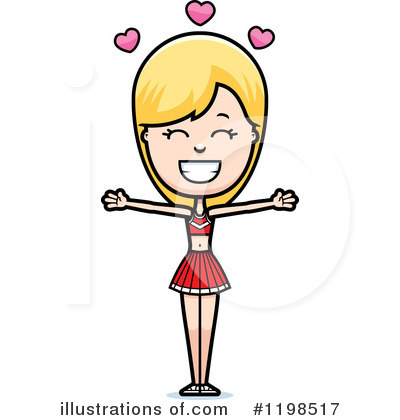 Royalty-Free (RF) Cheerleader Clipart Illustration by Cory Thoman - Stock Sample #1198517