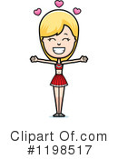Cheerleader Clipart #1198517 by Cory Thoman