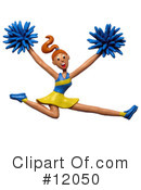 Cheerleader Clipart #12050 by Amy Vangsgard