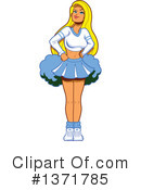 Cheerleader Clipart #1371785 by Clip Art Mascots