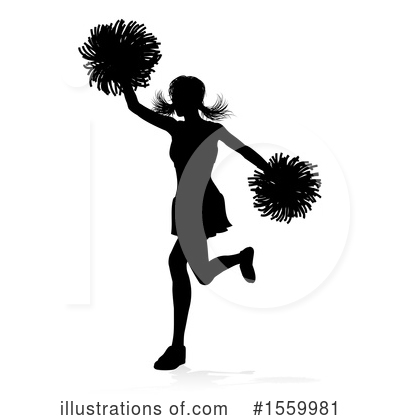 Royalty-Free (RF) Cheerleader Clipart Illustration by AtStockIllustration - Stock Sample #1559981