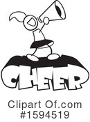 Cheerleader Clipart #1594519 by Johnny Sajem