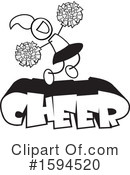Cheerleader Clipart #1594520 by Johnny Sajem