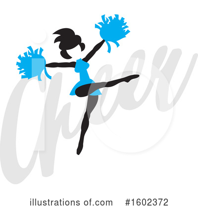 Cheerleader Clipart #1602372 by Johnny Sajem