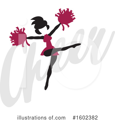 Cheerleader Clipart #1602382 by Johnny Sajem