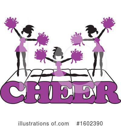 Cheerleading Clipart #1602390 by Johnny Sajem