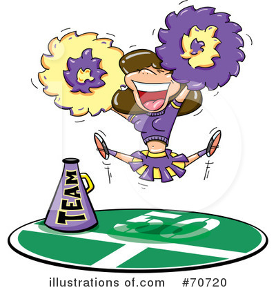 Royalty-Free (RF) Cheerleader Clipart Illustration by jtoons - Stock Sample #70720