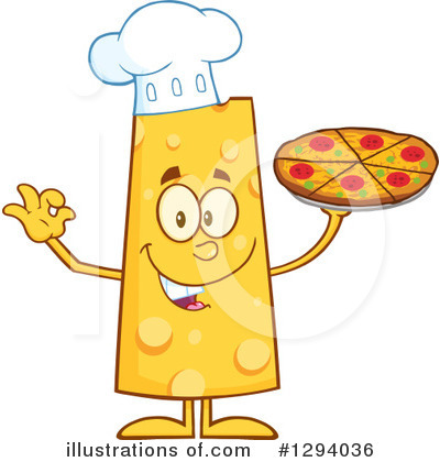 Royalty-Free (RF) Cheese Character Clipart Illustration by Hit Toon - Stock Sample #1294036