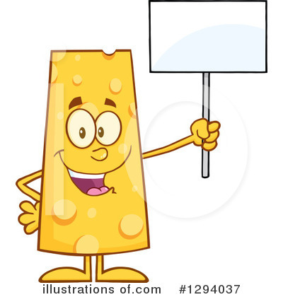 Royalty-Free (RF) Cheese Character Clipart Illustration by Hit Toon - Stock Sample #1294037