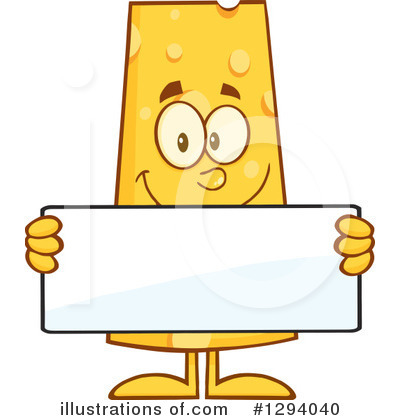 Royalty-Free (RF) Cheese Character Clipart Illustration by Hit Toon - Stock Sample #1294040