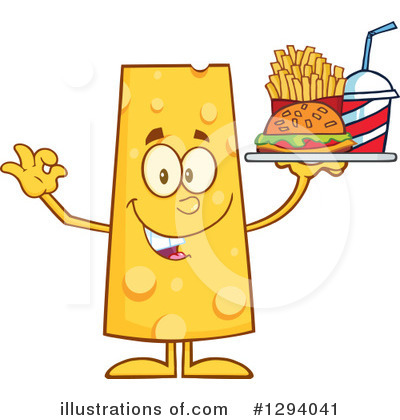 Royalty-Free (RF) Cheese Character Clipart Illustration by Hit Toon - Stock Sample #1294041