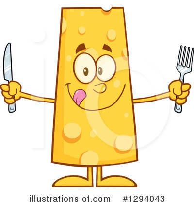 Royalty-Free (RF) Cheese Character Clipart Illustration by Hit Toon - Stock Sample #1294043