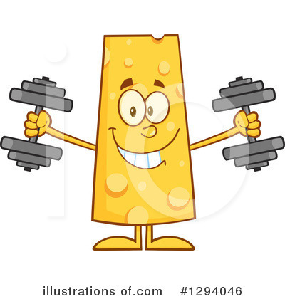 Royalty-Free (RF) Cheese Character Clipart Illustration by Hit Toon - Stock Sample #1294046