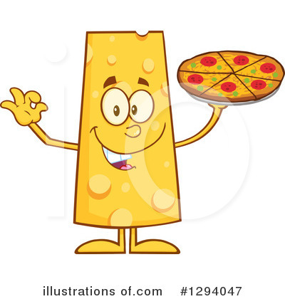 Royalty-Free (RF) Cheese Character Clipart Illustration by Hit Toon - Stock Sample #1294047