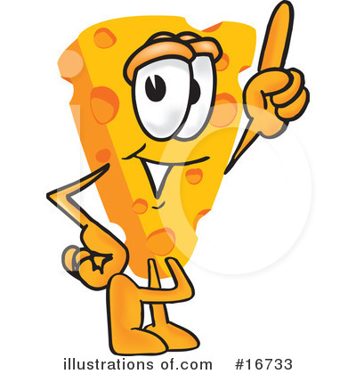 Royalty-Free (RF) Cheese Character Clipart Illustration by Mascot Junction - Stock Sample #16733