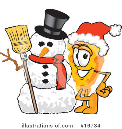 Royalty-Free (RF) Cheese Character Clipart Illustration by Mascot Junction - Stock Sample #16734