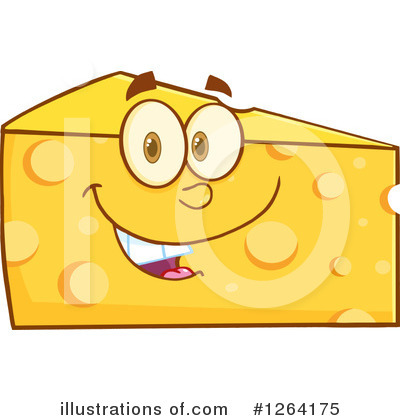 Royalty-Free (RF) Cheese Clipart Illustration by Hit Toon - Stock Sample #1264175