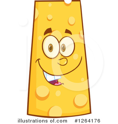 Cheese Character Clipart #1264176 by Hit Toon