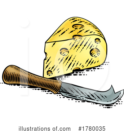 Cheese Knife Clipart #1780035 by AtStockIllustration