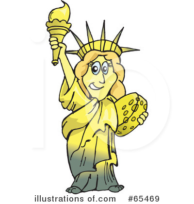 Statue Of Liberty Clipart #65469 by Dennis Holmes Designs