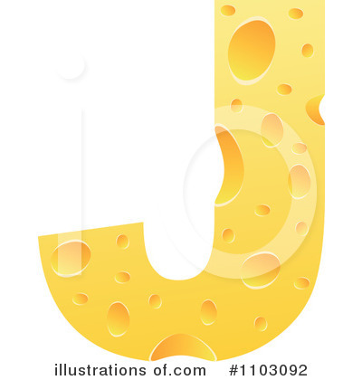 Royalty-Free (RF) Cheese Letter Clipart Illustration by Andrei Marincas - Stock Sample #1103092
