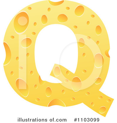 Royalty-Free (RF) Cheese Letter Clipart Illustration by Andrei Marincas - Stock Sample #1103099