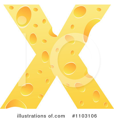 Royalty-Free (RF) Cheese Letter Clipart Illustration by Andrei Marincas - Stock Sample #1103106