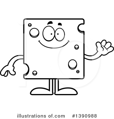 Cheese Mascot Clipart #1390988 by Cory Thoman
