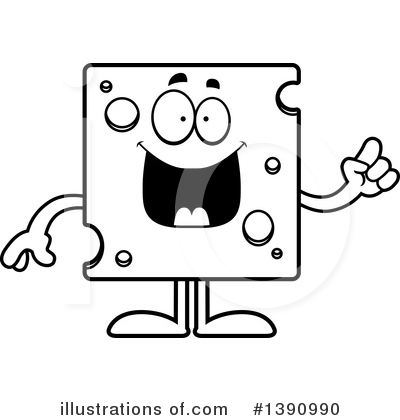 Royalty-Free (RF) Cheese Mascot Clipart Illustration by Cory Thoman - Stock Sample #1390990
