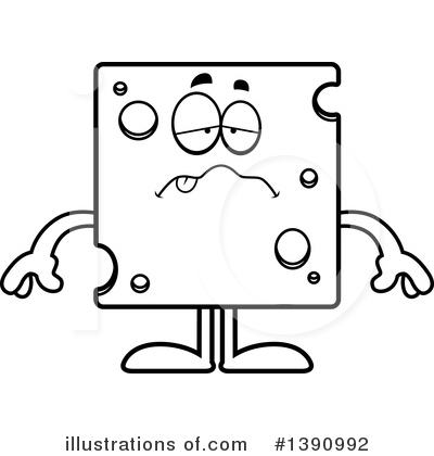 Royalty-Free (RF) Cheese Mascot Clipart Illustration by Cory Thoman - Stock Sample #1390992