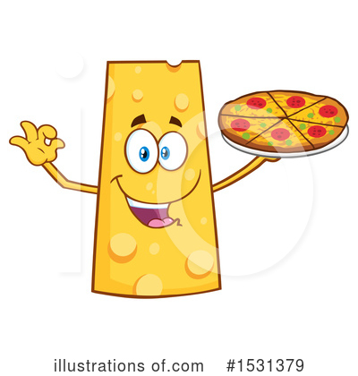 Royalty-Free (RF) Cheese Mascot Clipart Illustration by Hit Toon - Stock Sample #1531379