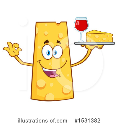 Royalty-Free (RF) Cheese Mascot Clipart Illustration by Hit Toon - Stock Sample #1531382