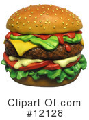 Cheeseburger Clipart #12128 by Amy Vangsgard