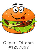 Cheeseburger Clipart #1237897 by Vector Tradition SM