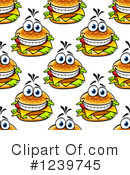 Cheeseburger Clipart #1239745 by Vector Tradition SM