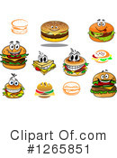 Cheeseburger Clipart #1265851 by Vector Tradition SM