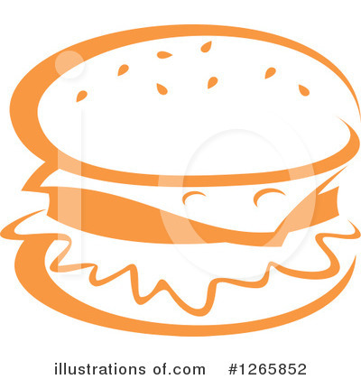 Cheeseburger Clipart #1265852 by Vector Tradition SM