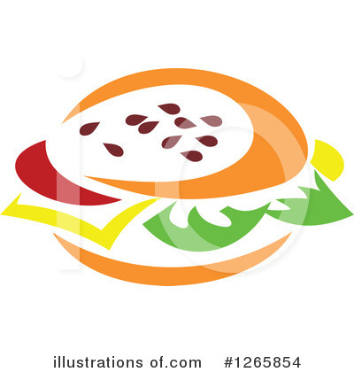 Burger Clipart #1265854 by Vector Tradition SM